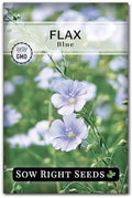 Sow Right Seeds - Blue Flax Seed for Planting Perennial Wildflower Garden by SowRightSeeds