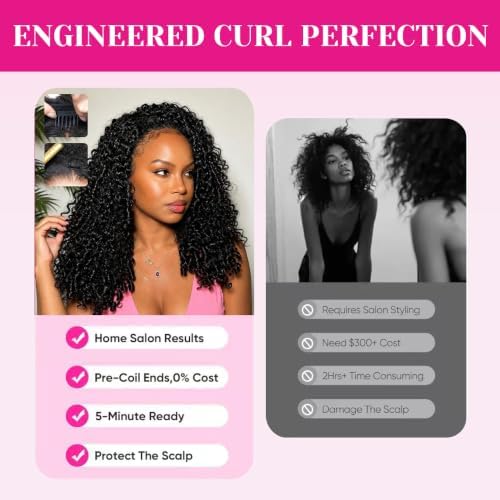 Burmese Curly Half Wig Human Hair 16 Inch Glueless Wigs for Black Women - Image 4