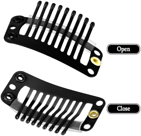 WILLBOND 30 Pcs 32 mm 9 Teeth Hair Extension Clips, Mixed Colors - Image 4