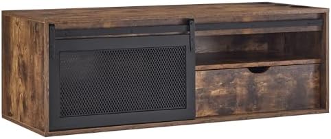 BarberPub Wall Mount Station with 3 Metal Tool Holders 2503 (Rust Brown) by BarberPub