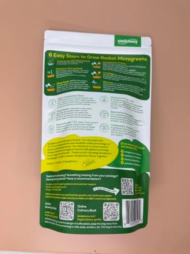 Radish Sprouting & Microgreens Seeds - 50,000 Non-GMO Heirloom Seed, 1lb Resealable Bag - High-Germination Radish Seeds for Sprouting in Jars, Soil, Hydroponics & Microgreen Trays - Image 3