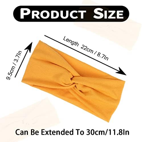 Kachanaa 12 Pack Headbands for Women, Elastic Wide Headbands Non Slip Workout Yoga Sport Hair Bands for Women’s Hair Accessories - Image 2