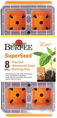 Burpee 36 & 8 Cell Seed Starting Trays | Reusable Indoor Vegetable, Flower & Herb Garden Kit | Flexible Silicone Cells for Reduced Transplant Stress - Image 5
