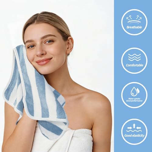 KinHwa Bathroom Hand Towels, Microfiber Face Towels, 16x30 Inch, 4 Pack - Image 2