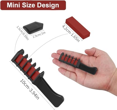 Hair Chalk Comb – Temporary Dye for Kids, Washable & Fun for Parties - Image 3