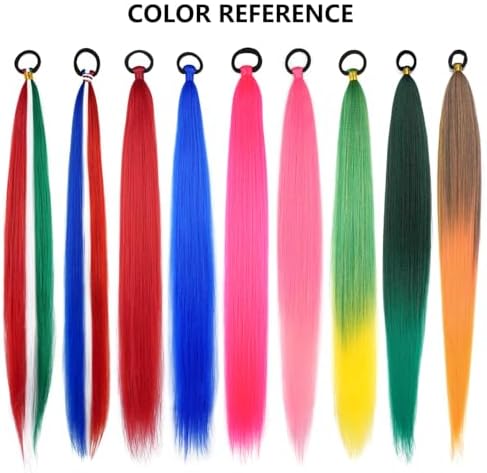 Rave Hair Extensions 2 Pack Sky Blue Braid Ponytail Extension for Women - Image 7