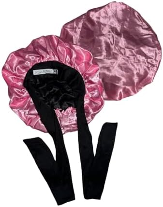Men’s Non Slip Satin Bonnet – Silk Sleep Cap for Curly Hair, Locs, Braids & Waves with Adjustable Tie Band by Unknown