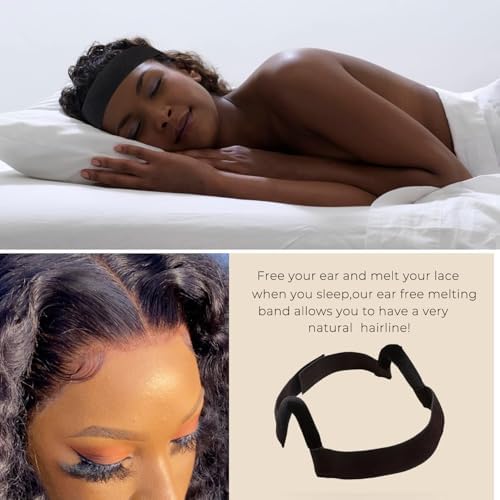 2Pcs Ear Free Elastic Wig Band For Lace Front Melting C Shaped Ear Curve - Image 6