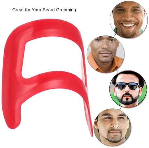 Beard Trimming Guide Tool, 3Pcs Neckline Shaping Goatee Mustache Grooming Facial Hair Styling Template Face Hair Ruler Combs - Image 5