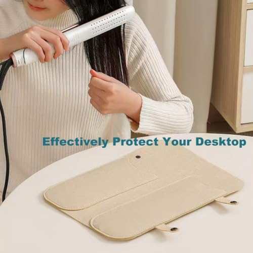 Heat Resistant Hair Tools Organizer Bag Curling Iron Holder Storage Pouch - Image 6
