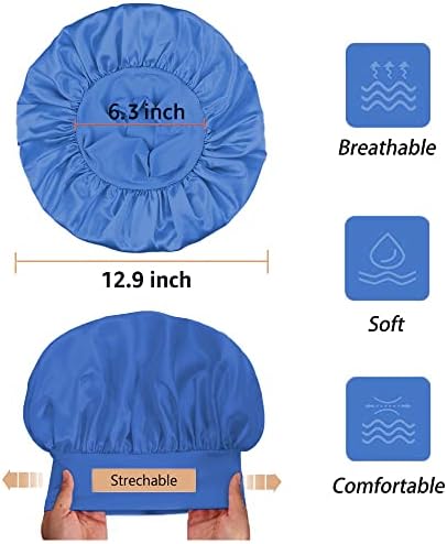 ROYBENS Satin Bonnet Hair Bonnet for Sleeping, Cute Sleep Bonnets for Women - Image 4