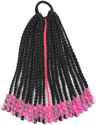 Kid Ponytail With Beads Braid Detachable Protective Hairstyle For Girl - Image 2