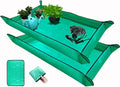 2 PCS Plant Repotting Mat for Indoor Plants, 43" X 29" Thickened Foldable Waterproof Plant Potting Tray and Mess Control, Portable Potting Mat Gardening Tray for House Plants Succulents, Extra Large by BIUWING
