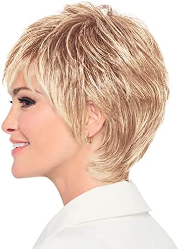 Raquel Welch Fierce And Focused Hand Tied Short Bob Wig by Hairuwear, Average Size Cap, RL19/23 Biscuit - Image 4