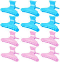 Ondder 12 Pack Butterfly Hair Clamps Clips Hair Claw Clips Salon Pro Section Clip for Styling Sectioning Cutting Coloring Hair Clips Hairdressing Salon Tool Hair Accessories for Women Girls by Ondder