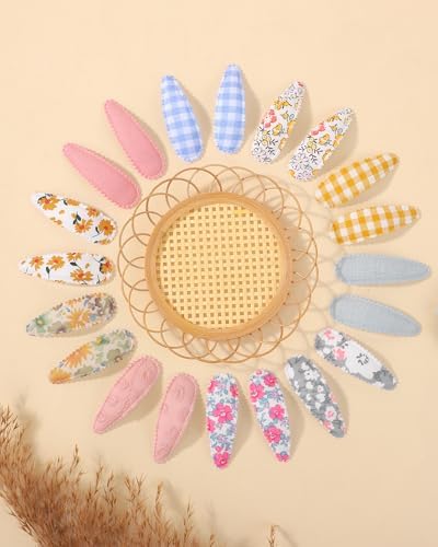 doboi Toddler Hair Clips for Girls Baby Barrettes-20PCS Daisy Plaid - Image 6
