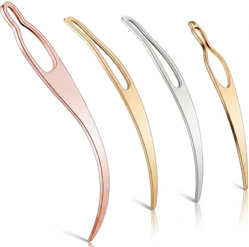 WILLBOND 4 Pcs Interlocking Tool for Locs, Gold, Silver, Rose Gold by Willbond+Technology+Limited