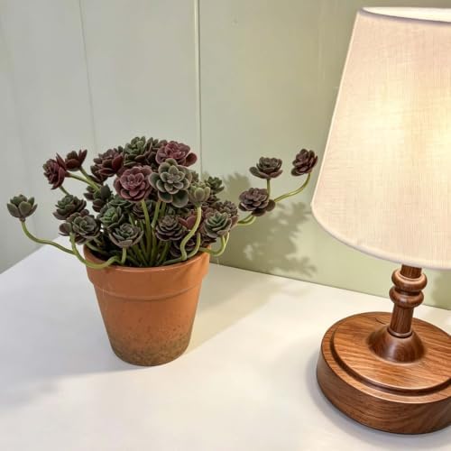 Artificial Burgundy Trailing Rosette Succulent Potted Plant, 2 Pack - Image 5