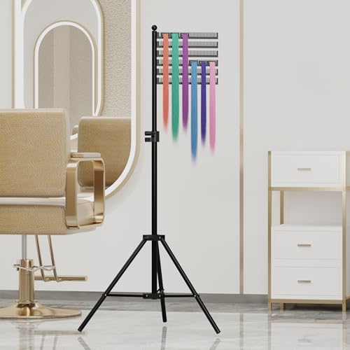 Hair Extension Holder Tripod - Height Adjustable Hair Braiding Rack Stand by ikare