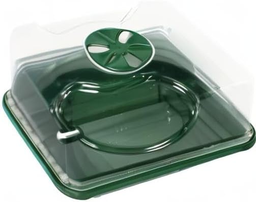 70727 Small Domed Propagator, 8.5" x 7" x 5", Black/Dark Green - Image 3