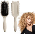 Curly Hair Brush : Curl Defining Brush for Curls Waves Coils Define Volumize Detangle Women Curls Reduce Hair Pulling Frizz Cat ears styling Beige by iDAOLI