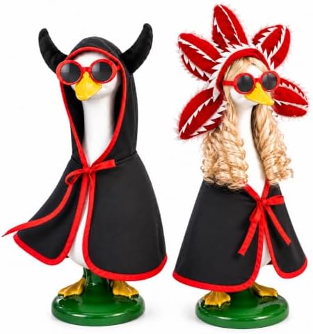 Halloween Porch Goose Outfit, 4-Piece Spooky Monster Costume Outfit by ZYIDBNG