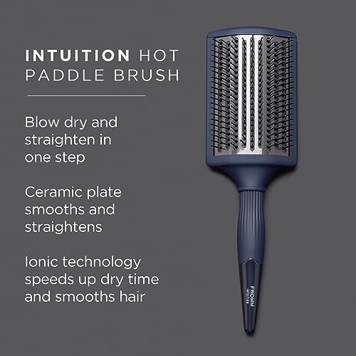 Fromm Intuition Ceramic Ionic Hot Paddle Straightening & Blow Dry Hairbrush - Image 3