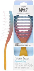 Wet Brush Speed Dry Hair Brush With Blow Dry Safe Bristles & Vented Design For Faster Drying Time, Ergonomic Handle, Reduces Breakage & Detangles All Hair Types, Limited Edition Electric Sky Pink by WetBrush