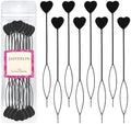 JASVERLIN Hair Beader Tool: Automatic Beads Loader for Braids, Ponytails, and Hair Threading Applicator Set (15 pcs, Black) by JASVERLIN