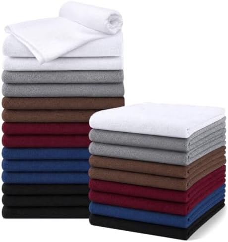 UNIMADE Salon Towels 24 Pack, Microfiber Barber Towels Bulk by Unimade