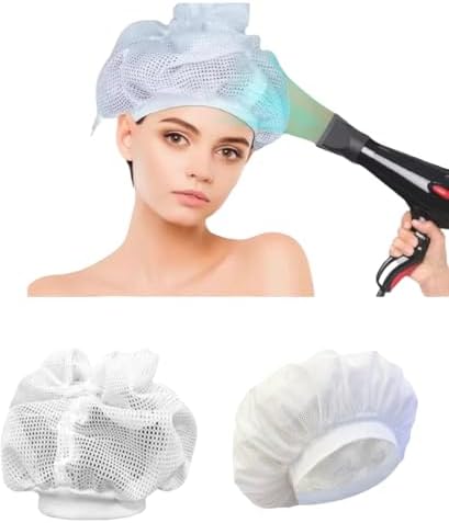 Net bonnet, Special Design for Curly Hair, Reduces Frizz, Accelerates Drying, Enhances Curl Definition（total 2pcs) by liuweihui