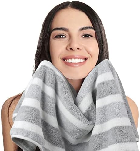 KinHwa Gray Bathroom Hand Towels, Microfiber Hand Towels, 16x30Inch, 4Pack - Image 4