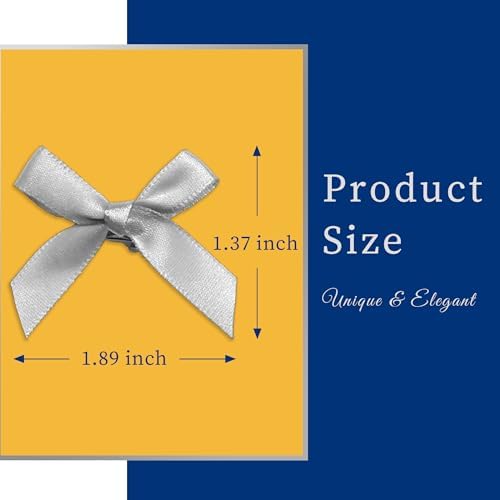 30PCS Mini Bow Clips Yellow Bows for Hair Satin Grey Hair Ribbon Y2K Navy Cute Hair Bows 3 Colors Small Hair Accessories for Girls Women - Image 4