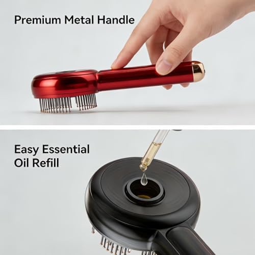 3 in 1 Scalp Massager Hair Growth Hair Oil Applicator, Electric Scalp Brush for Deep Cleansing, Stimulates Hair Regrowth for Men & Women, Waterproof Head Massager for Scalp Care and Relaxation at Home - Image 6