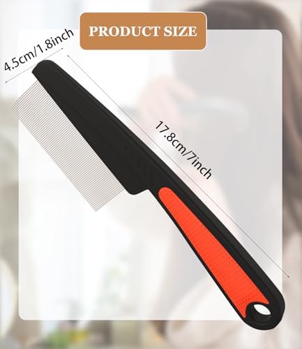 Dandruff Comb Removal 0.5mm Metal Fine Tooth Scalp Detox Hair Care Tool 1PC - Image 6
