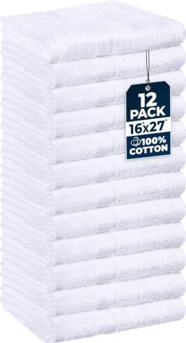 Utopia Towels Salon Towels, Pack of 12, 16x27 in, 100% Cotton, White by UTOPIATOWELS