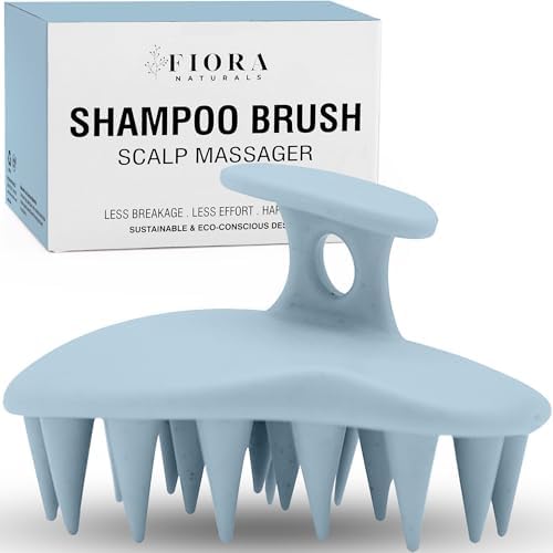 Fiora Naturals Scalp Massager Shampoo Brush, Silicone Scrubber, BPA Free by FioraNaturals