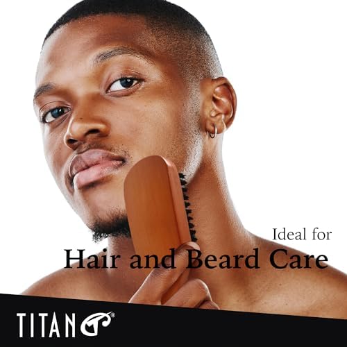 Titan Club Wave Brush for Men - 100% Natural Boar Bristles, Durable Wooden Handle, Smoothing Brush for All Hair Types, Restores Shine and Waves - Image 6