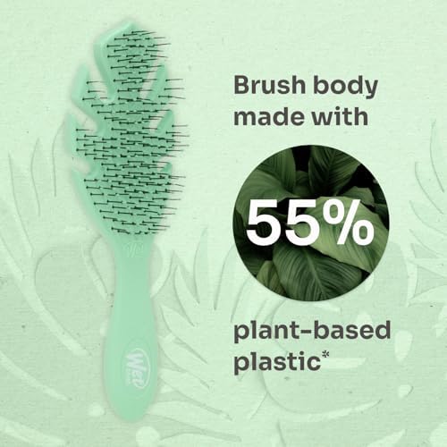 Wet Brush Go Green Hair Detangler Brush, Green - Detangling Hair Brush - Ultra-Soft IntelliFlex Bristles Glide Through Tangles & Gently Loosens Knots While Minimizing Pain, Split Ends & Breakage - Image 6