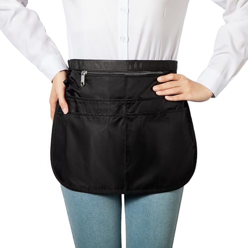 Barber Apron with 5 Pockets, Waterproof and Bleach-proof Hair Stylist Apron for Men and Women - Image 3