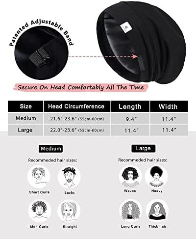 YANIBEST Slouchy Beanie Hat Satin Lined Sleep Cap Chemo Headwear Caps - Image 2