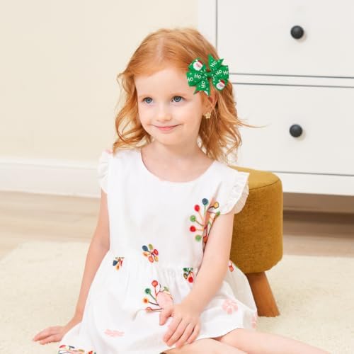 choicbaby 20PCS 3＂Christmas Hair Bows Toddler Hair Bow Clips - Image 4