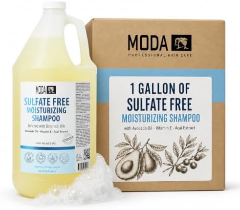 MODA Professional Salon Back-Bar Shampoo, Color Protection, 1 Gallon by MODA