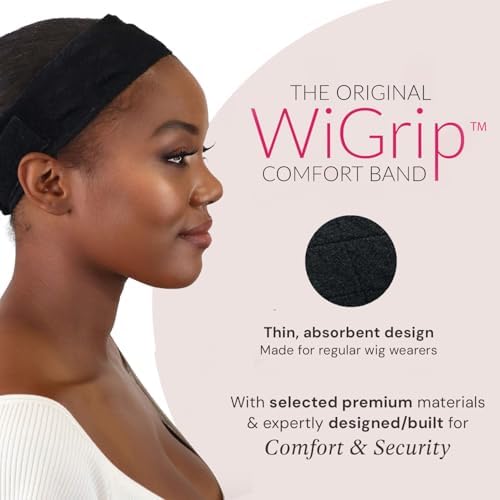 Milano Collection No-Slip Wig Grip Band Original WiGrip Comfort Band for Women Tension-Free Glueless Wig Installs Black One Size Fit All (Pack of 1) - Image 2