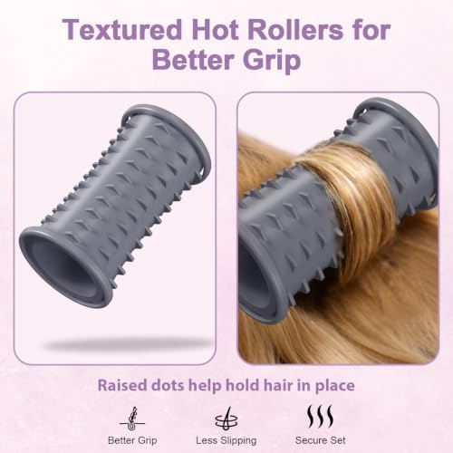 DAN Technology Hot Rollers for Long, Medium and Short Hair, 20-Piece Heated Electric Rollers with Clips, 3 Sizes for Curls and Hair Volume, Ionic Conditioning, 2 Heat Settings, 120V - Image 5