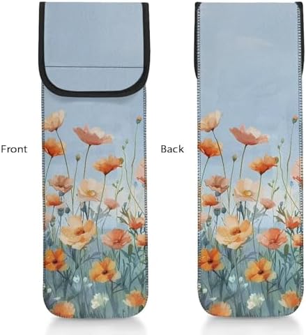 Colorful Floral Curling Iron Covers for Travel Lightweight Flat Iron Travel Case Hair Straightener Curler Storage Bag Travel Hair Accessories Organizer - Image 3