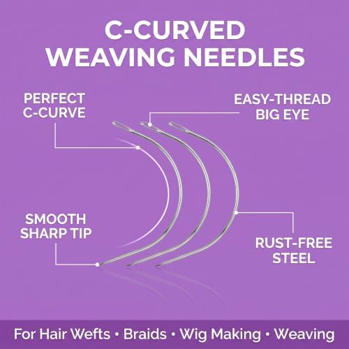 My Hair Tools Hair Extension Tools Set Scissor, Clips and Sew-In Needle - Image 4