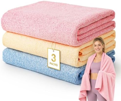Microfiber Gym Towels for Showering Working Out Quick Dry Negative ions Large Middle Small Sizes Lightweight Gym Towel for Men Women Tennis Sports Towels for Body Hot Yoga Fitness Essentials by SOOWASH