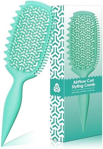 Curl Defining Brush with Wide & Narrow Teeth, Defines & Detangles Men/Women by Weldilgit