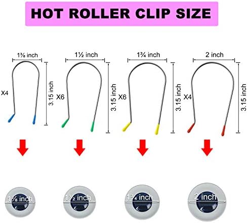 Hot Curler Clips Replacement Hot Roller Clips Rollers Securing Pins Fits 2 inch Hot Rollers Curlers (2”,20PCS) - Image 2